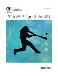 Baseball Player Silhouette / Stitchnmomma