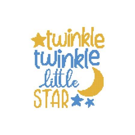 A Nursery Rhyme - TWINKLE TWINKLE LITTLE STAR / Cross Stitch Wonders