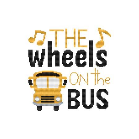 A Nursery Rhyme - WHEELS ON THE BUS / Cross Stitch Wonders