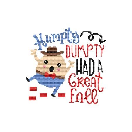 A Nursery Rhyme - HUMPTY DUMPTY / Cross Stitch Wonders