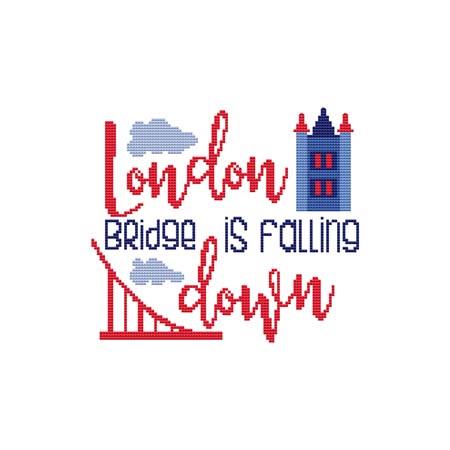 A Nursery Rhyme - LONDON BRIDGE IS FALLING DOWN / Cross Stitch Wonders