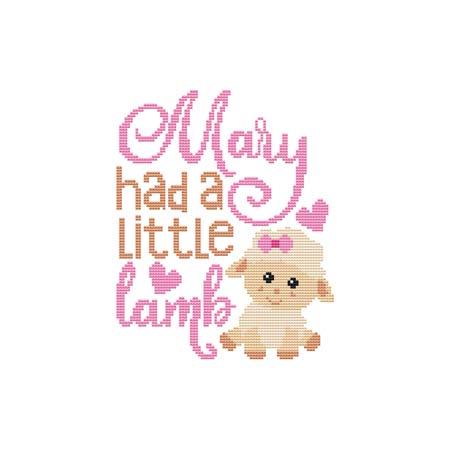 A Nursery Rhyme - MARY HAD A LITTLE LAMB / Cross Stitch Wonders