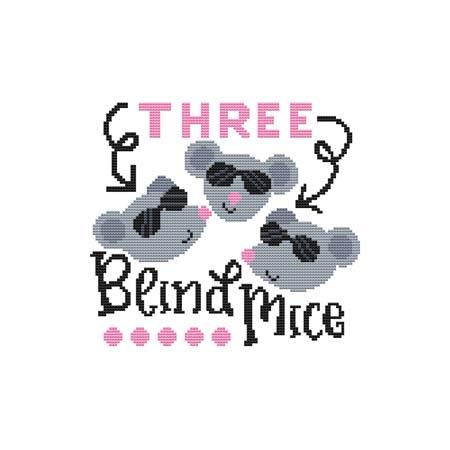 A Nursery Rhyme - THREE BLIND MICE / Cross Stitch Wonders