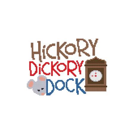 A Nursery Rhyme - HICKORY DICKORY DOCK / Cross Stitch Wonders