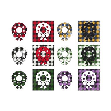 Fun With Plaid - Wreath / Cross Stitch Wonders