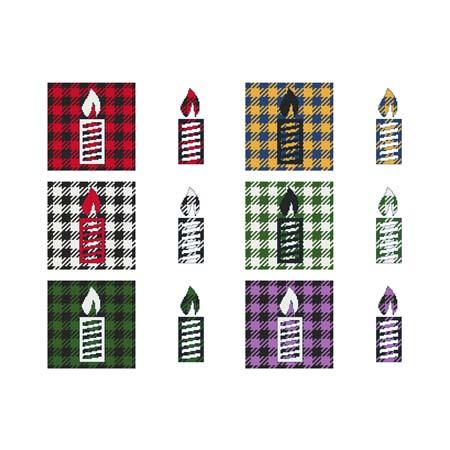 Fun With Plaid - Candle / Cross Stitch Wonders