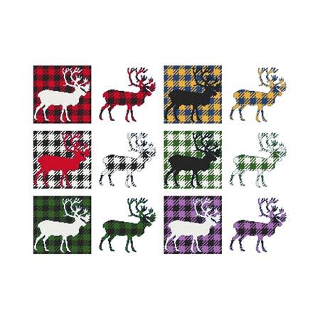 Fun With Plaid - Caribou / Cross Stitch Wonders