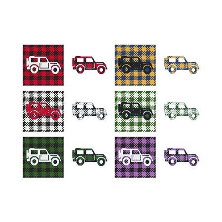 Fun With Plaid - Jeep / Cross Stitch Wonders