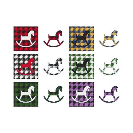 Fun With Plaid - Rocking Horse / Cross Stitch Wonders