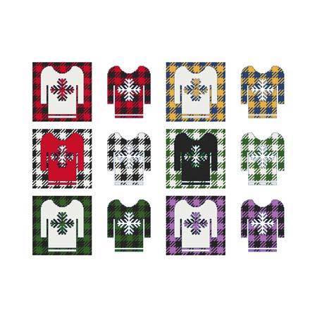 Fun With Plaid - Sweater / Cross Stitch Wonders