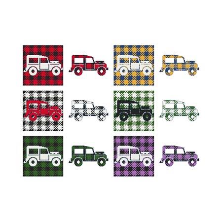 Fun With Plaid - Tow Jeep / Cross Stitch Wonders