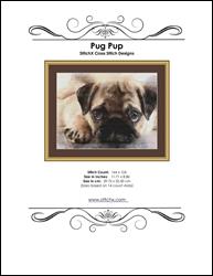 Pug Pup Cross Stitch Pattern / StitchX Craft Designs