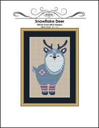 Snowflake Deer Cross Stitch Pattern / StitchX Craft Designs