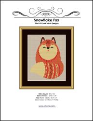 Snowflake Fox Cross Stitch Pattern / StitchX Craft Designs