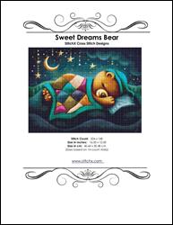 Sweet Dreams Bear Cross Stitch Pattern / StitchX Craft Designs