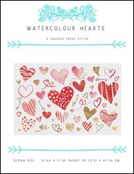 Watercolour Hearts / X Squared Cross Stitch