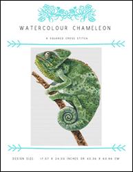 Watercolour Chameleon / X Squared Cross Stitch