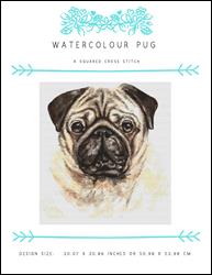 Watercolour Pug / X Squared Cross Stitch