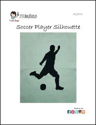 Soccer Player Silhouette / Stitchnmomma