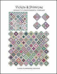 Granny's Flower Garden: Violets & Primrose (February) / CM Designs