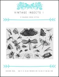 Vintage Insects I / X Squared Cross Stitch