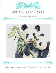 Mum And Baby Panda / X Squared Cross Stitch