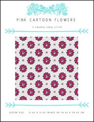 Pink Cartoon Flowers / X Squared Cross Stitch