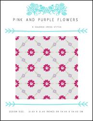 Pink And Purple Flowers / X Squared Cross Stitch