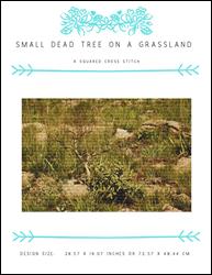 Small Dead Tree On A Grassland / X Squared Cross Stitch