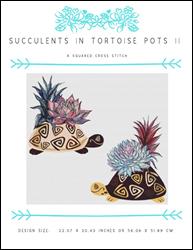 Succulents In Tortoise Pots II / X Squared Cross Stitch