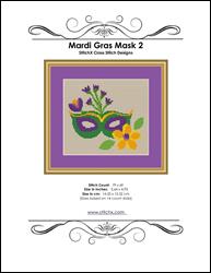 Mardi Gras Mask 2 Cross Stitch Pattern / StitchX Craft Designs