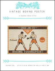 Vintage Boxing Poster / X Squared Cross Stitch