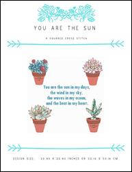 You Are The Sun / X Squared Cross Stitch