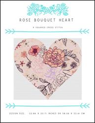 Rose Bouquet Heart / X Squared Cross Stitch