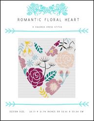 Romantic Floral Heart / X Squared Cross Stitch