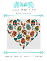 Sugar Skull Heart / X Squared Cross Stitch