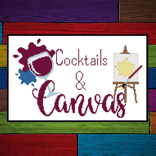 Cocktails & Canvas / Cross Stitch Wonders