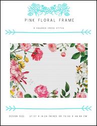 Pink Floral Frame / X Squared Cross Stitch