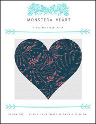 Monstera Heart / X Squared Cross Stitch