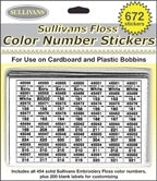 Floss Number Stickers / Sullivans