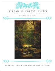 Stream in Forest Winter / X Squared Cross Stitch