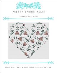 Pretty Spring Heart / X Squared Cross Stitch