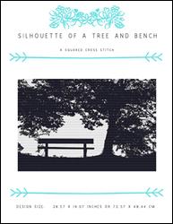 Silhouette Of A Tree And Bench / X Squared Cross Stitch