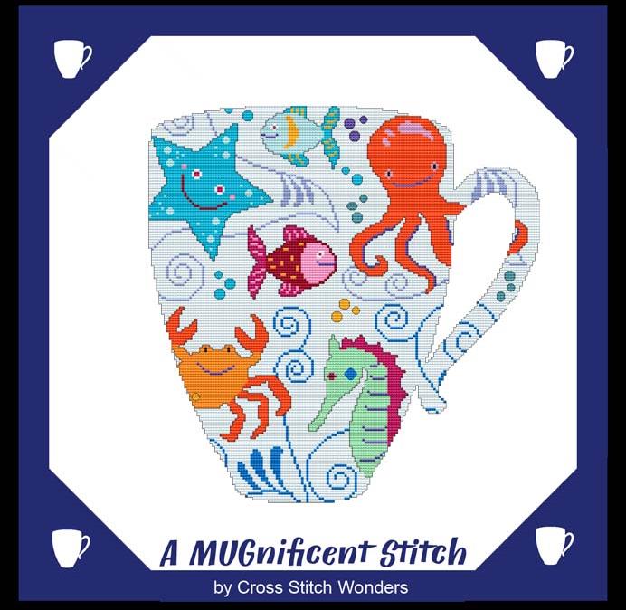 A MUGnificent Stitch - SEA FRIENDS 1 / Cross Stitch Wonders