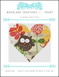 Woodland Creatures II - Heart / X Squared Cross Stitch