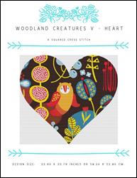 Woodland Creatures V - Heart / X Squared Cross Stitch