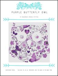 Purple Butterfly Owl / X Squared Cross Stitch