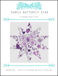 Purple Butterfly Star / X Squared Cross Stitch