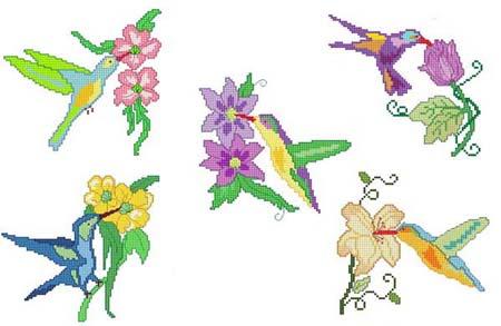 Hummingbirds / Cross Stitch Wonders