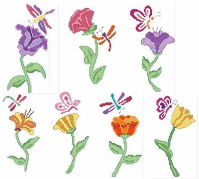 Long Stem Flowers / Cross Stitch Wonders